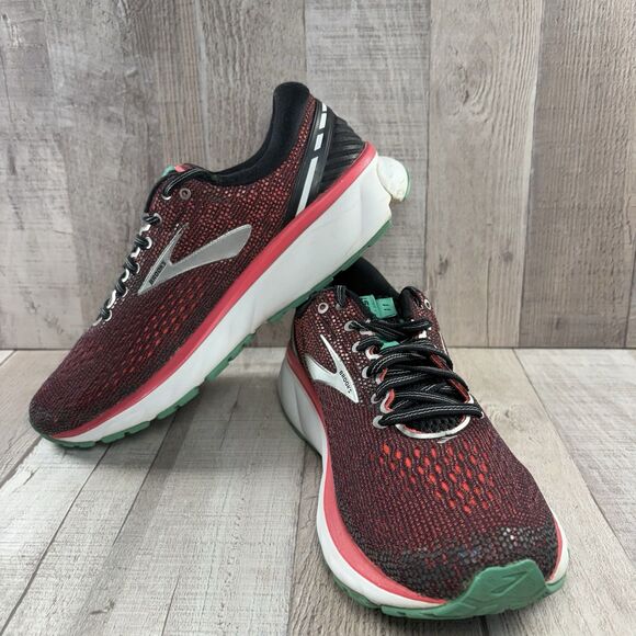 Brooks Ghost 11 Women's Size 10 Running Shoes Athletic Sneakers Black Pink - Picture 2 of 12